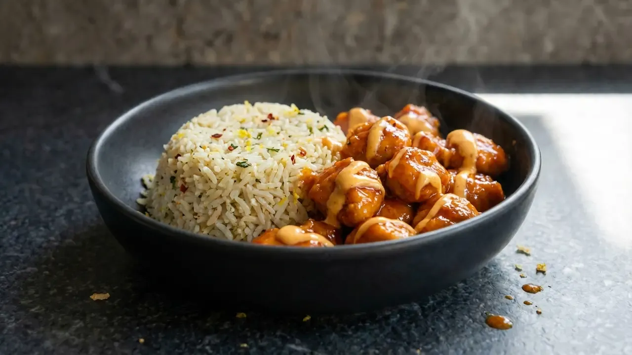 Bang Bang Chicken Rice Bowls