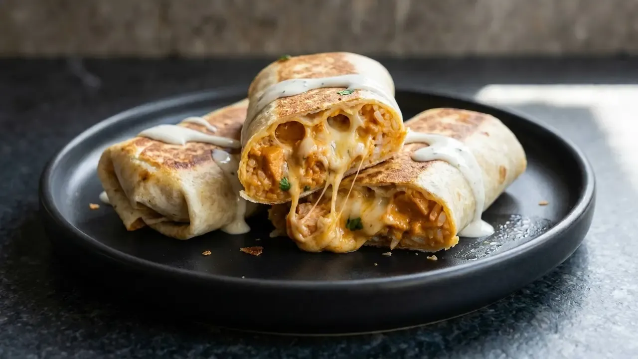 High Protein Butter Chicken Burritos