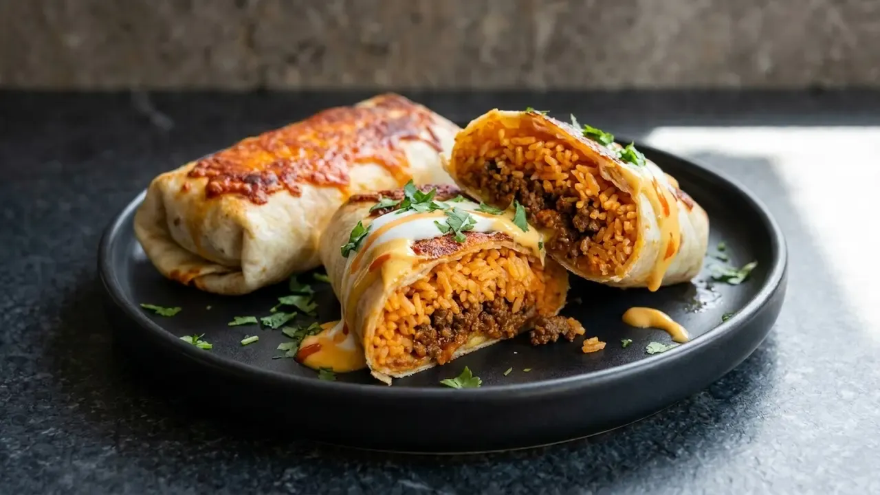 High Protein Grilled Cheese Burritos