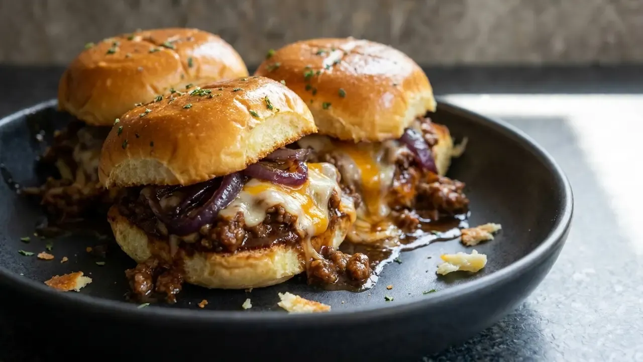 High Protein Honey BBQ Beef Sliders