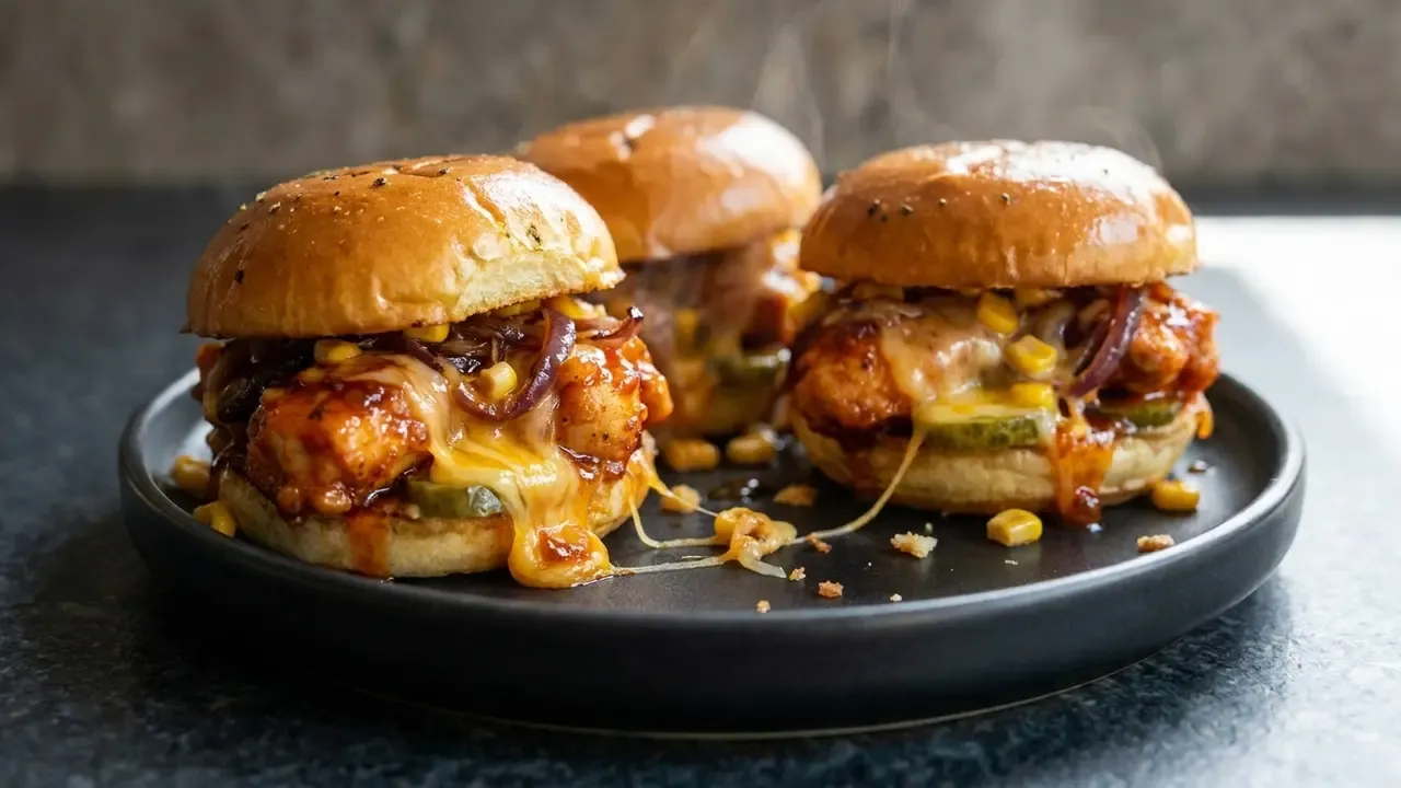 High Protein Hot Honey Chicken Sliders