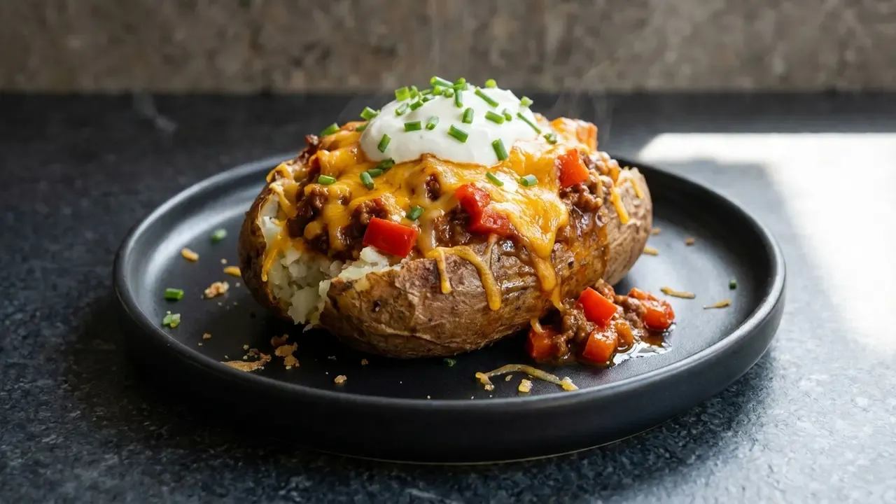 High Protein Taco Ofenkartoffel