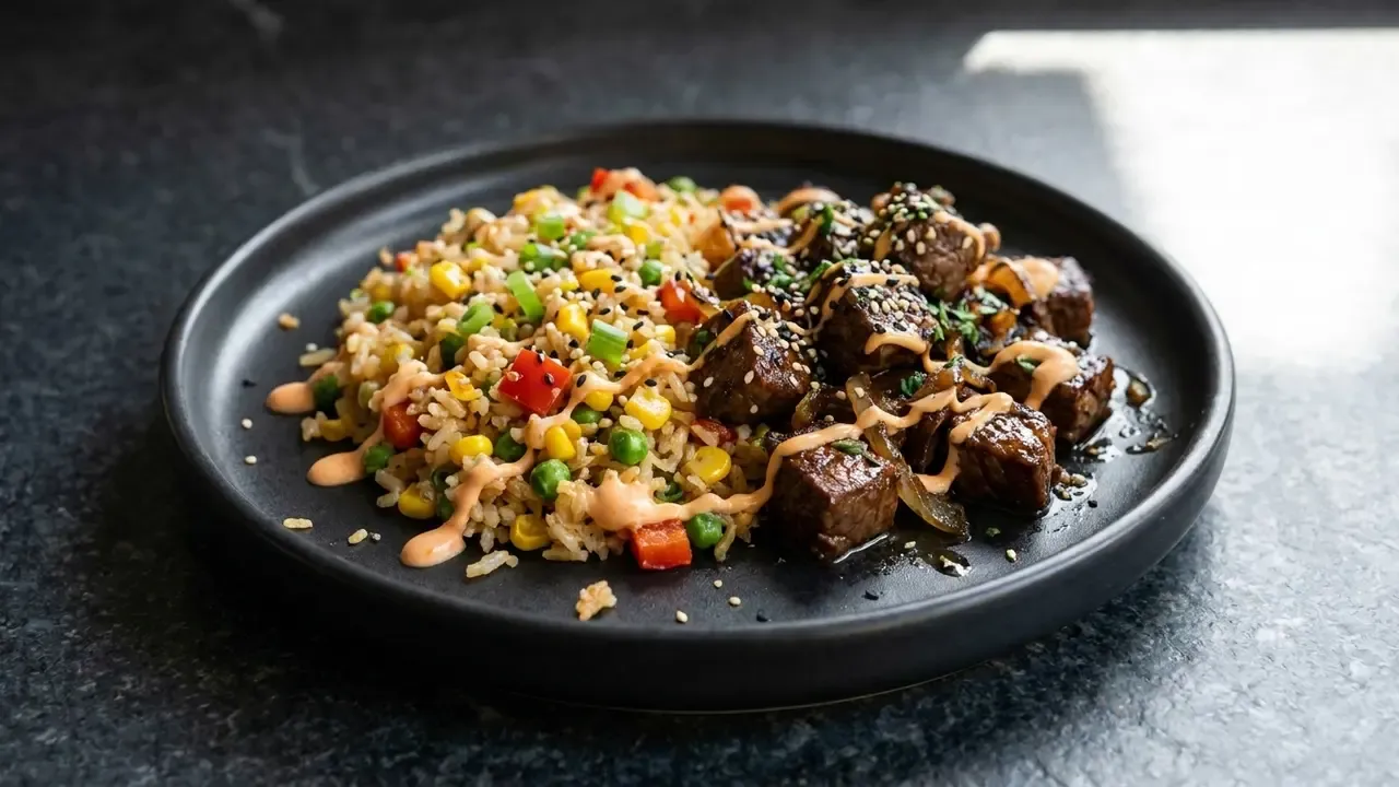 Korean BBQ Steak Fried Rice
