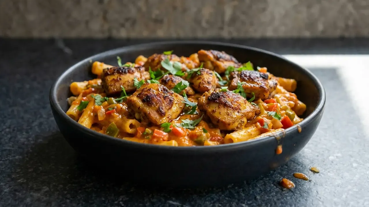 High Protein Peri Peri Chicken Pasta