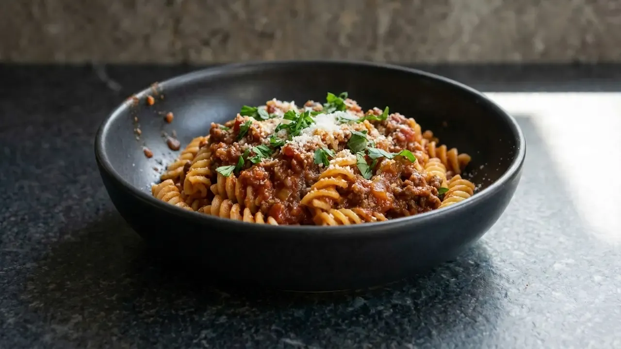 Protein-Hackfleisch-Pasta