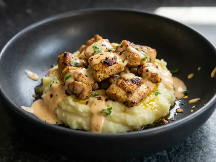 Cremiges Knoblauch-Kräuter-Cajun-Hähnchen