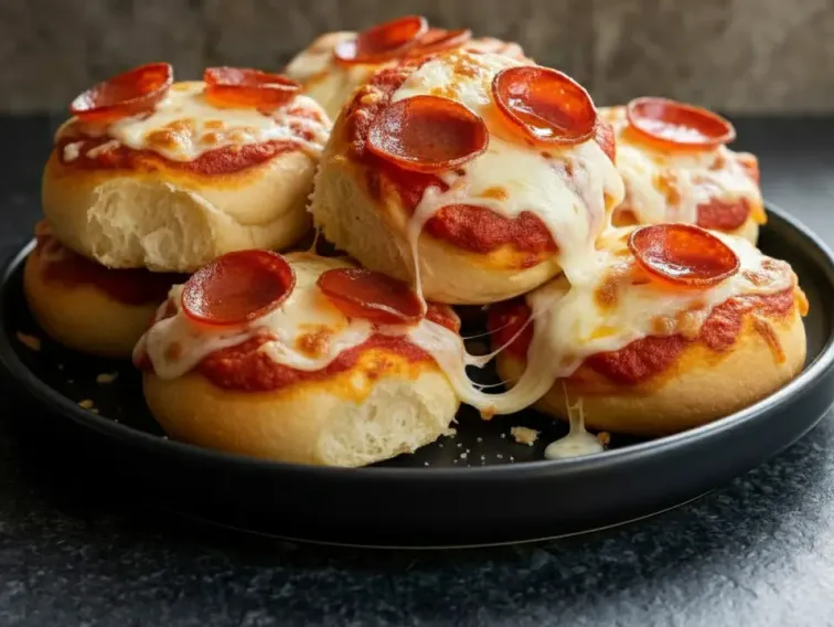 High Protein Pepperoni Pizza Buns