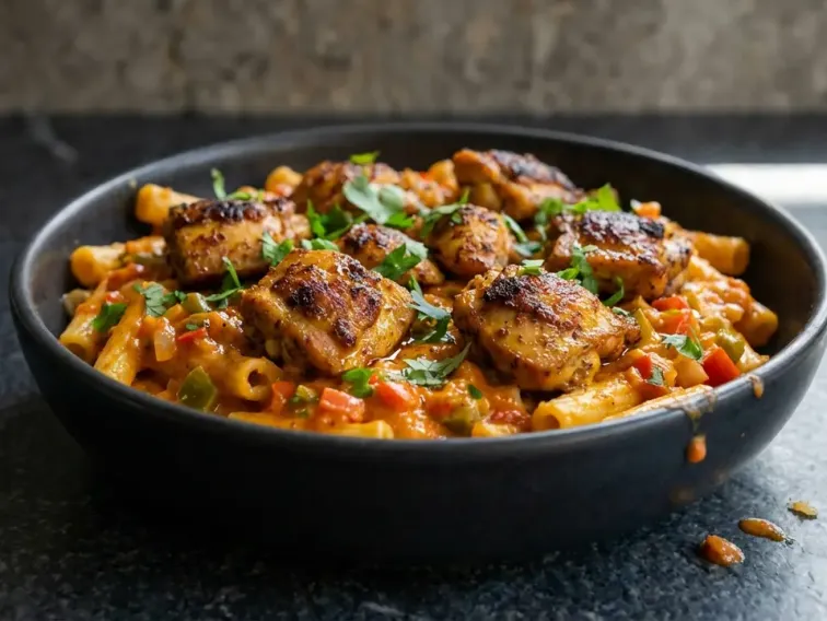 High Protein Peri Peri Chicken Pasta