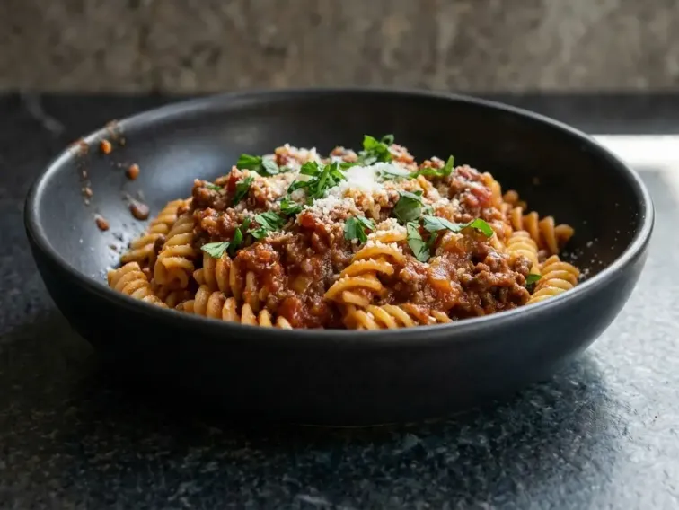 Protein-Hackfleisch-Pasta