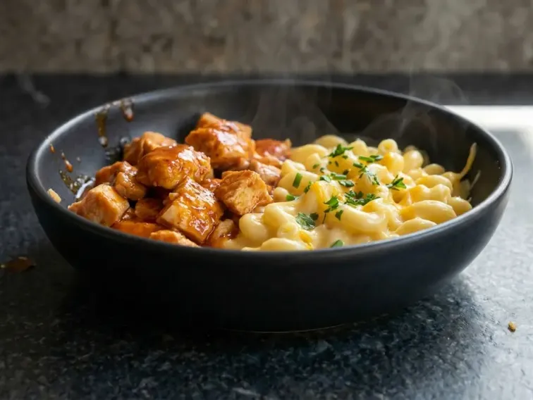 Proteinreiches Buffalo Chicken Mac & Cheese