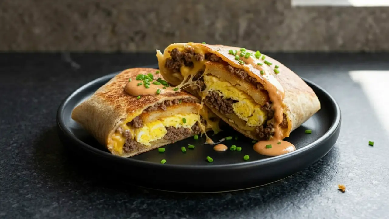 High Protein fruehstuecks-Crunchwraps