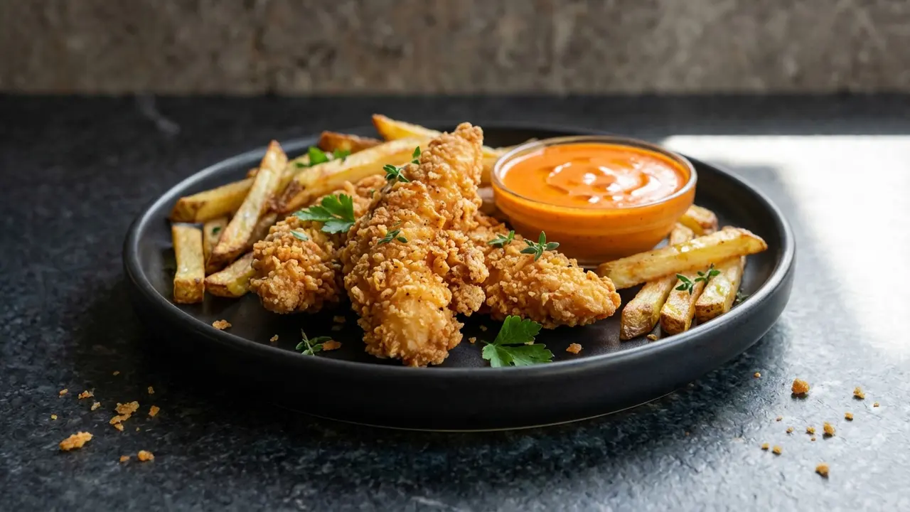 High Protein Chicken Tenders & Pommes