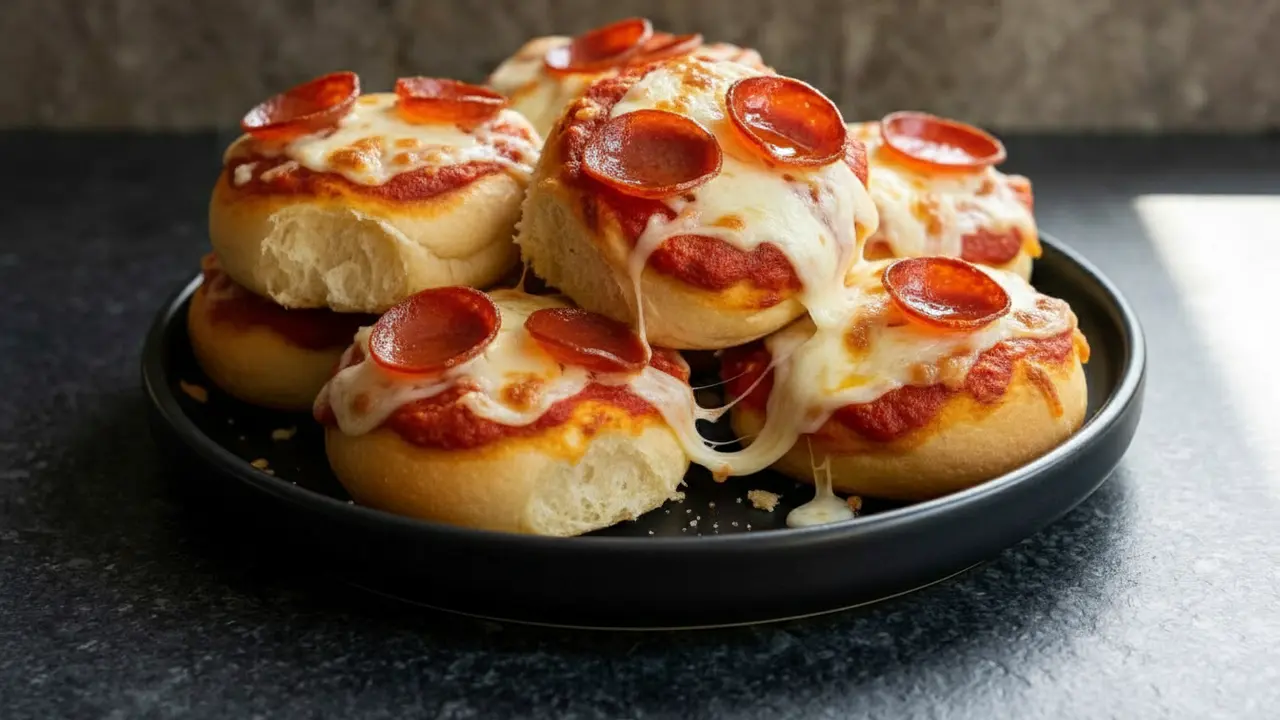 High Protein Pepperoni Pizza Buns